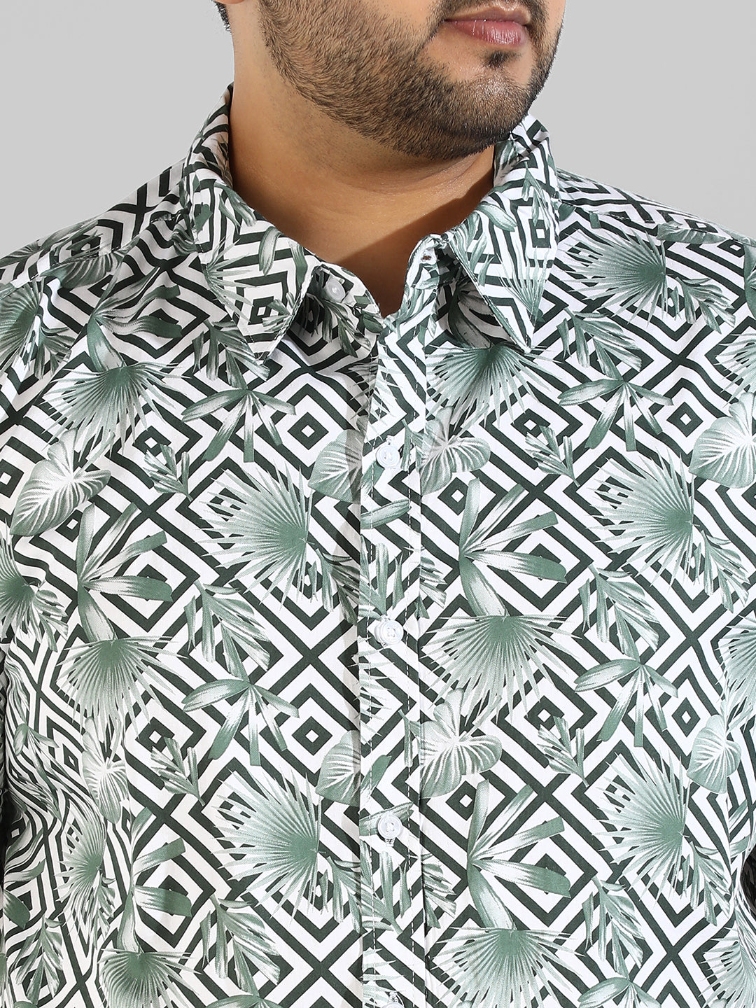 Instafab Plus Men’s Casual Grapic Designed Shirt