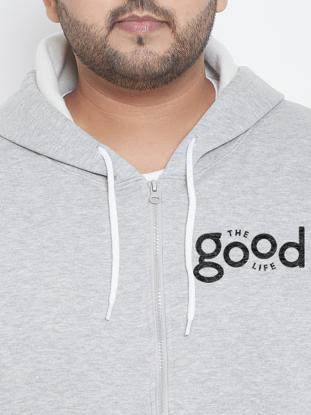 Solid Full Sleeve Hooded Casual Sweatshirt