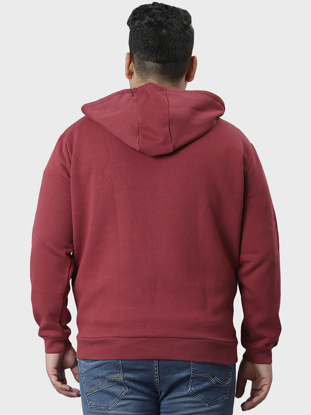 Solid Stylish Full Sleeve Hooded Casual Sweatshirt