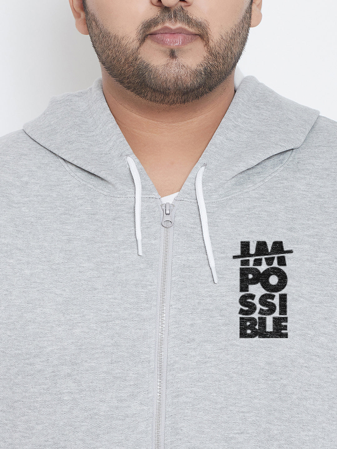 Solid Full Sleeve Hooded Casual Sweatshirt