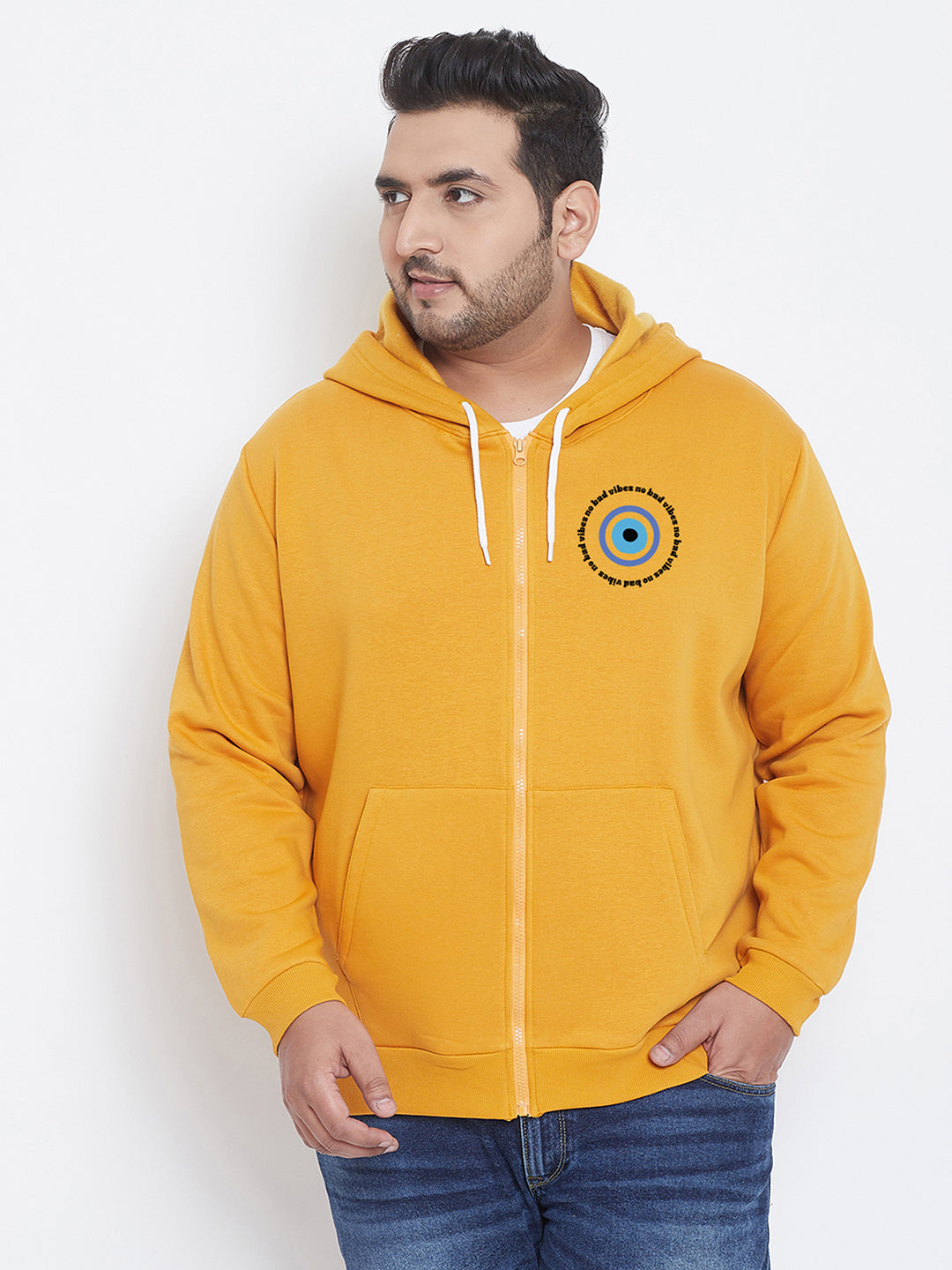 Solid Full Sleeve Hooded Casual Sweatshirt