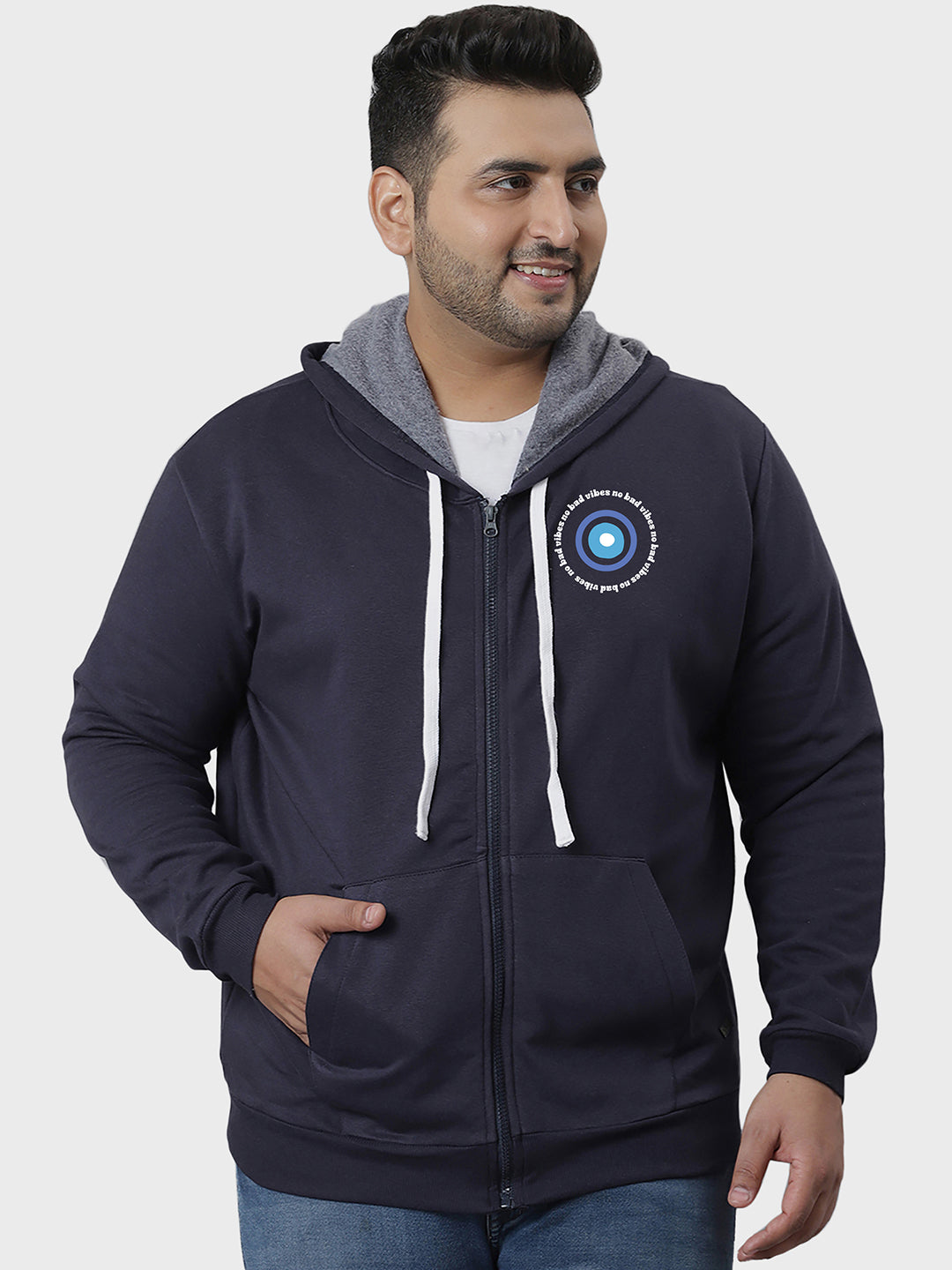 Solid Stylish Full Sleeve Hooded Casual Sweatshirt