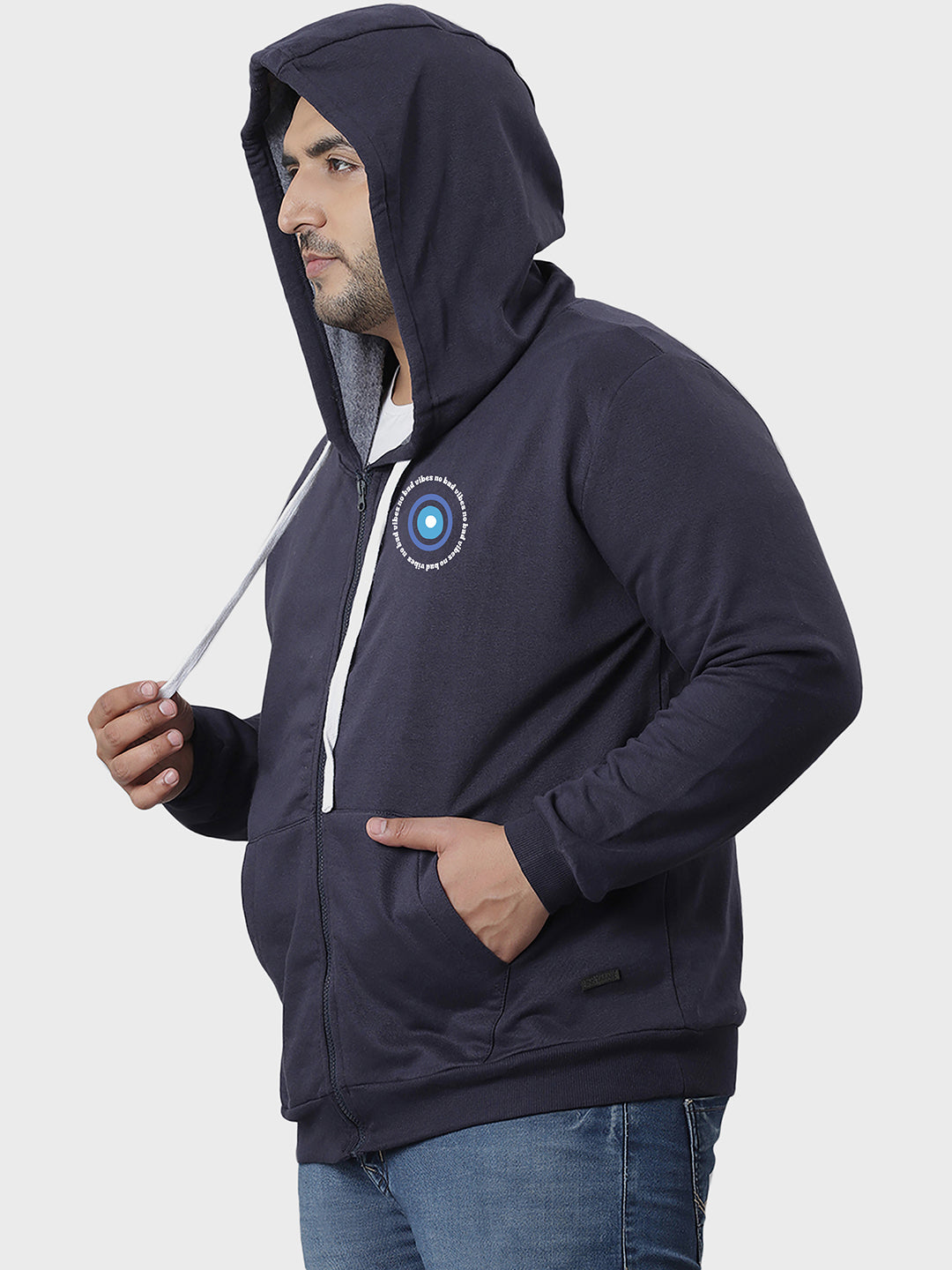 Solid Stylish Full Sleeve Hooded Casual Sweatshirt
