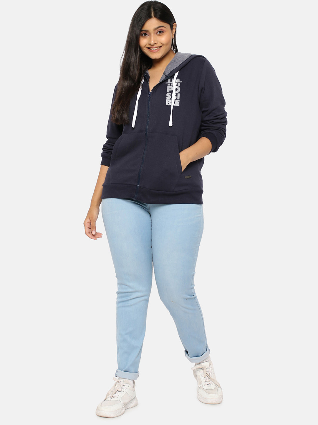Sweatshirt With Zip Closure