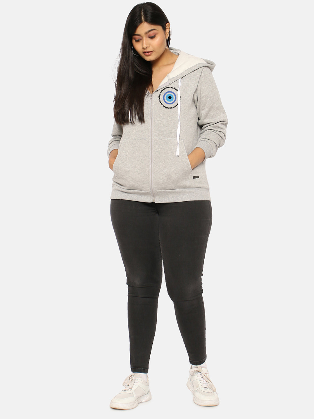 Typographic Sweatshirt With Hood