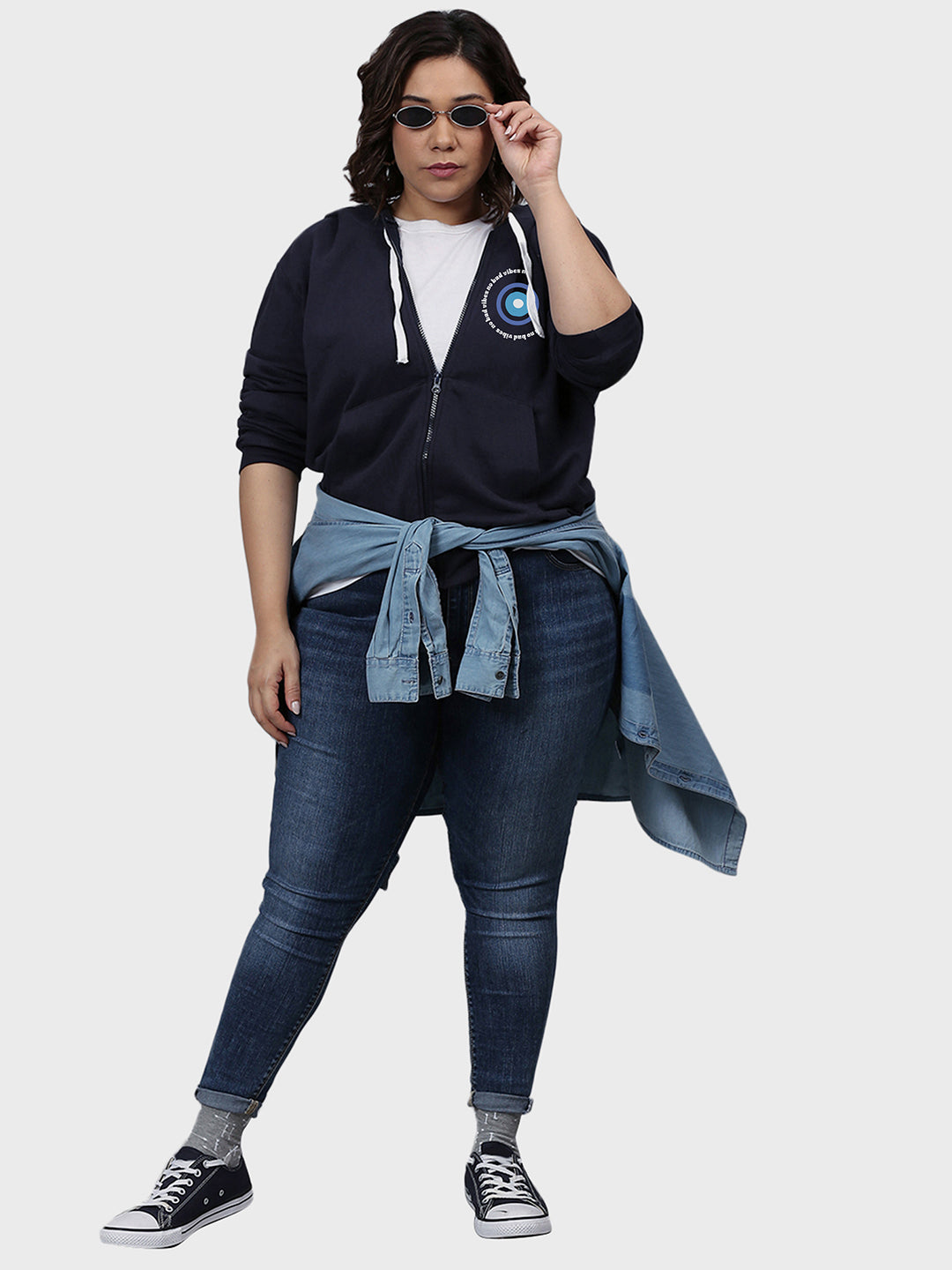 Typographic Sweatshirt With Hood