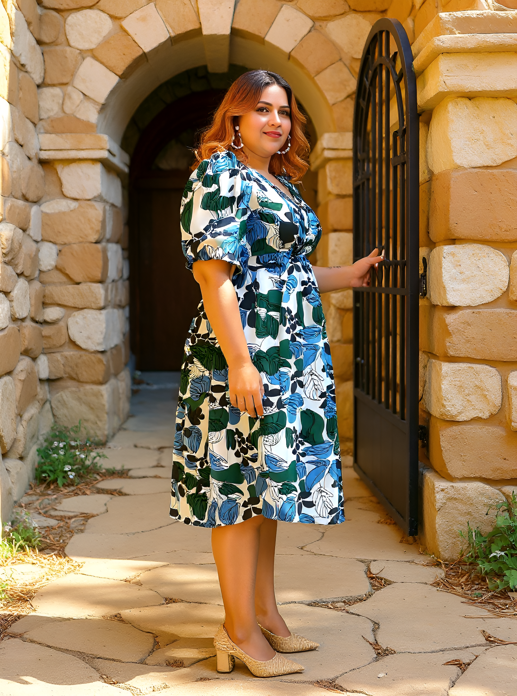 Abstract Block Dress