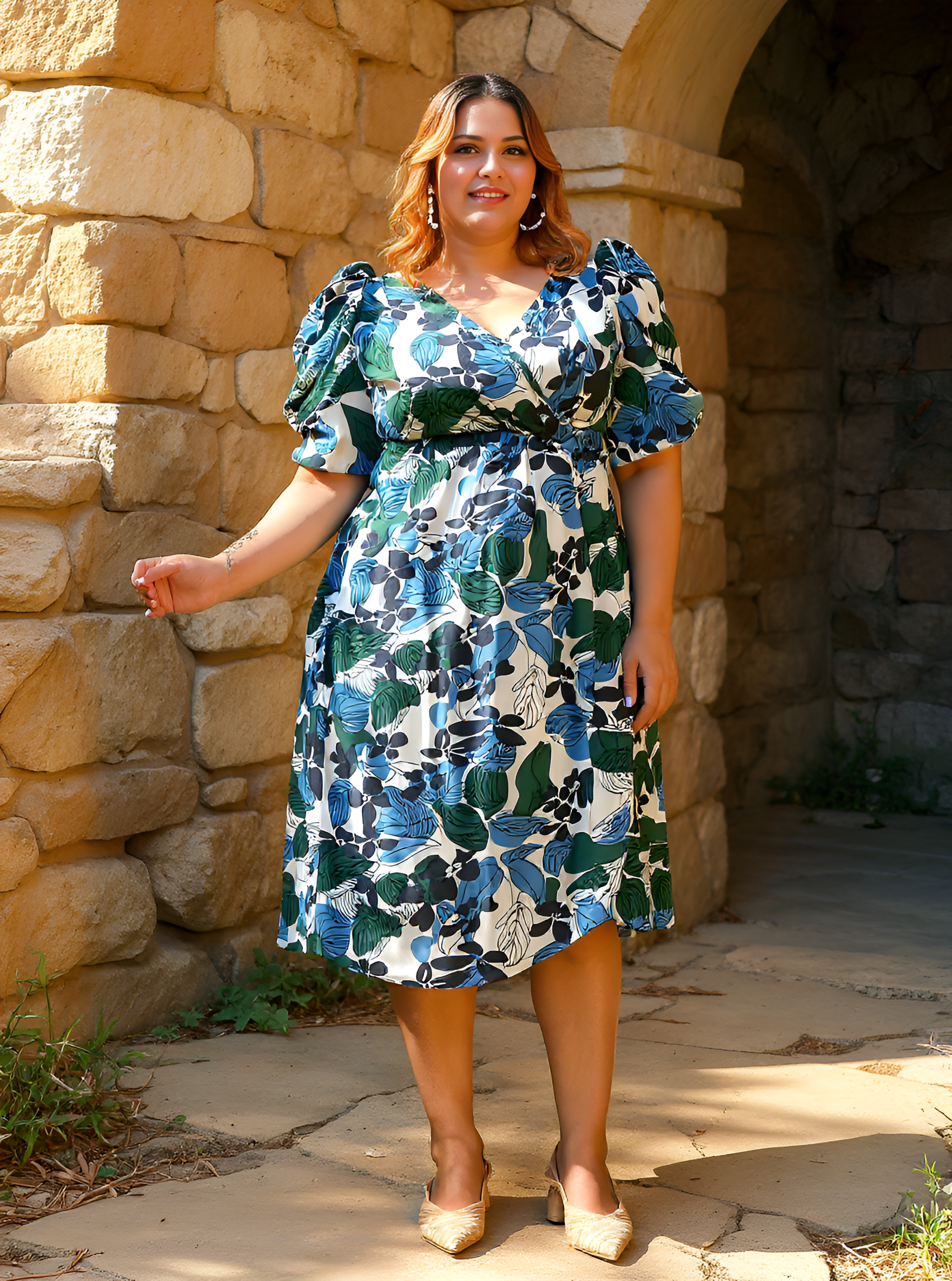 Abstract Block Dress
