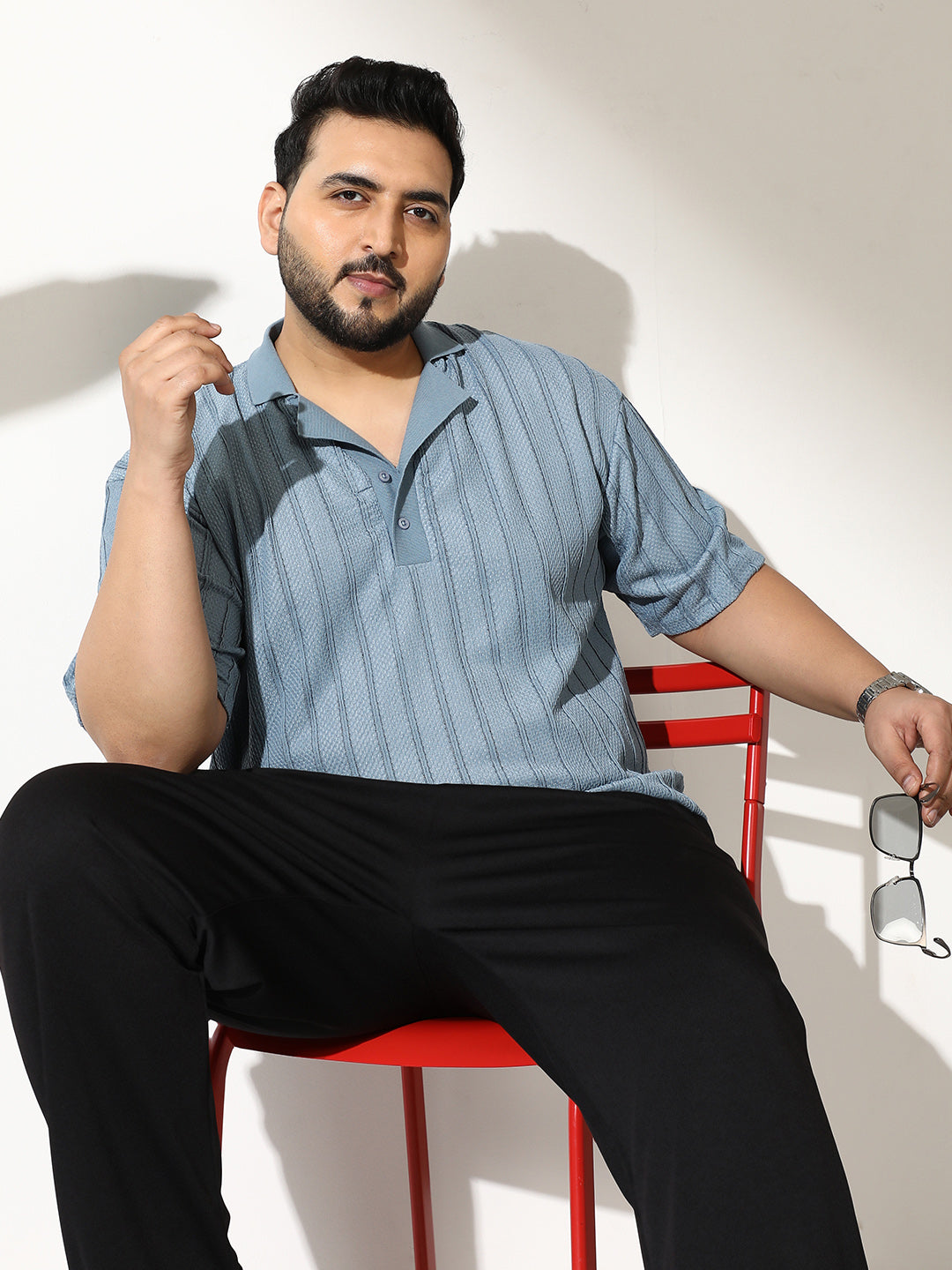 Wicker-Tactile Polo T-Shirt