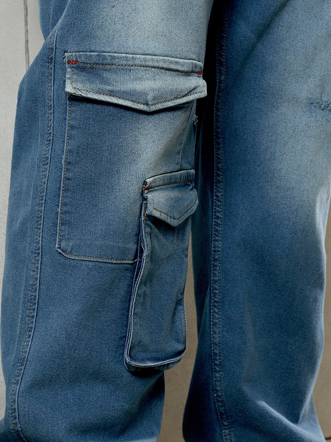 Utility Cargo Denim Jeans