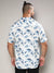 Blue & White Botanical Strokes Shirt
