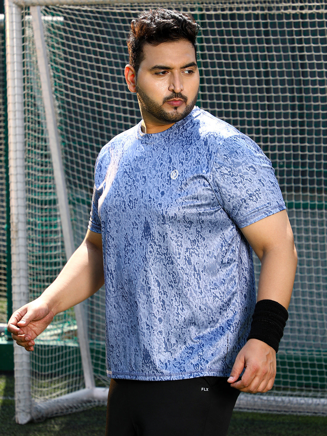 Abstract Print Activewear T-Shirt