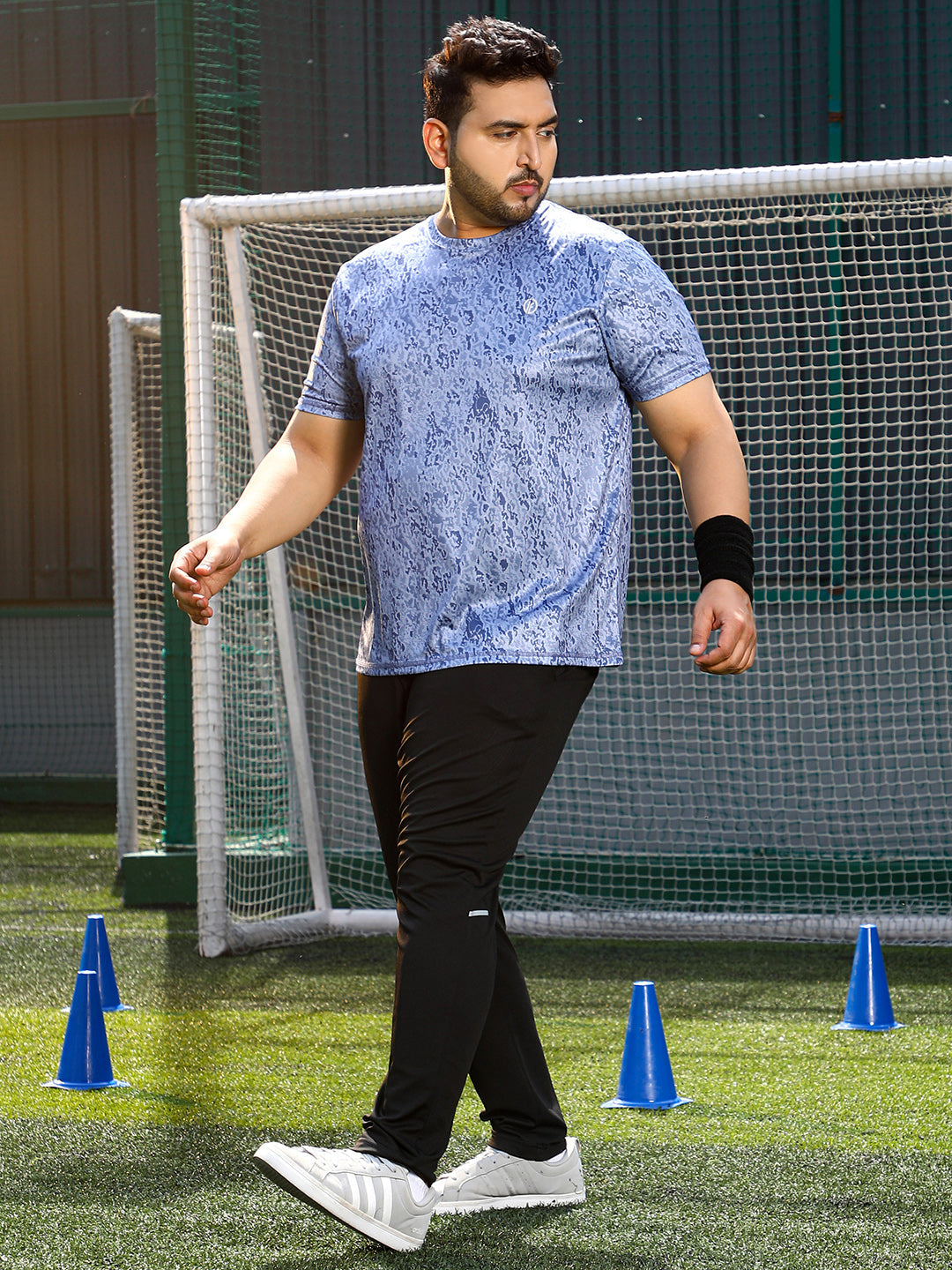 Abstract Print Activewear T-Shirt