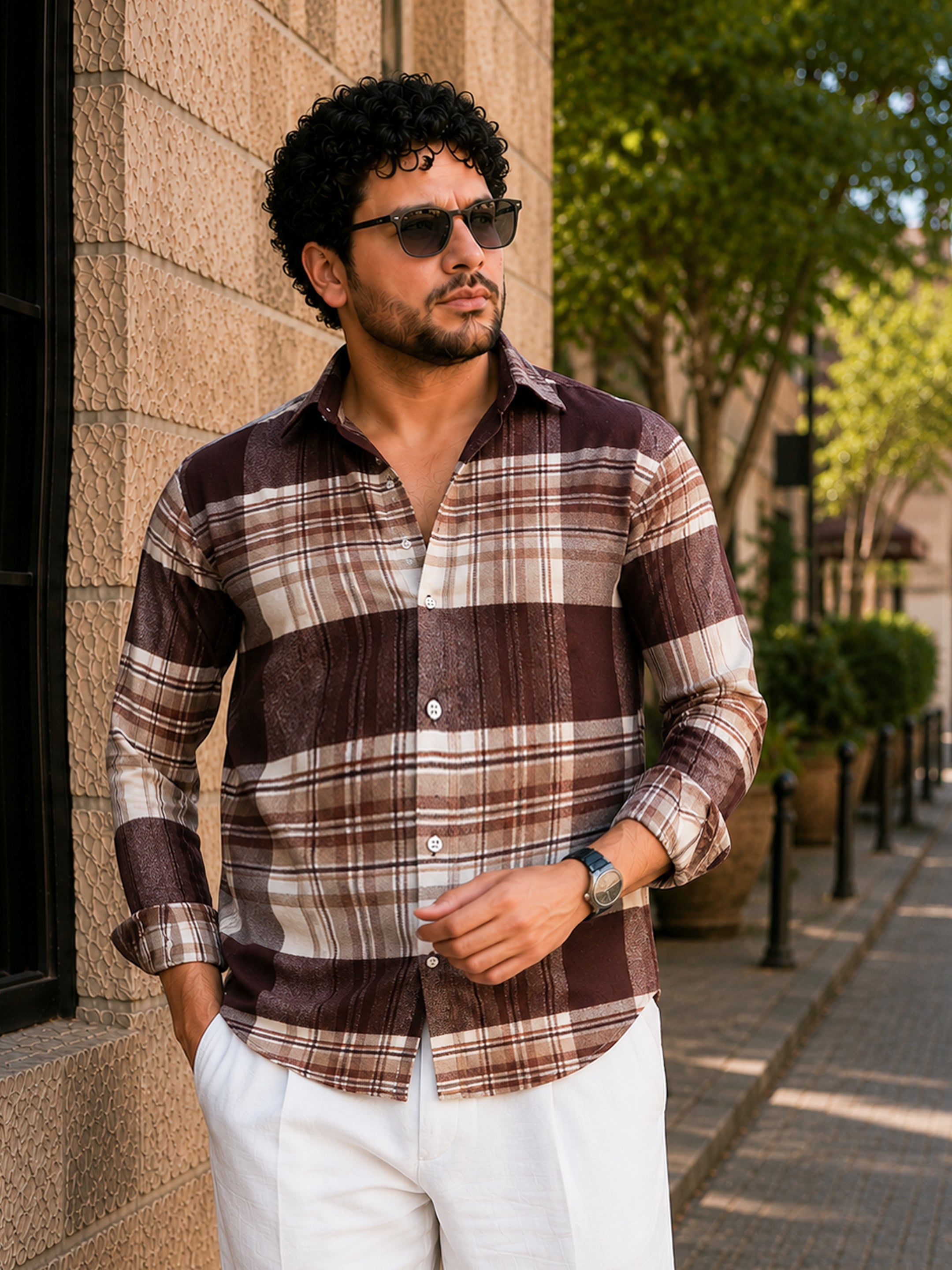 Plaid Check Flannel Shirt