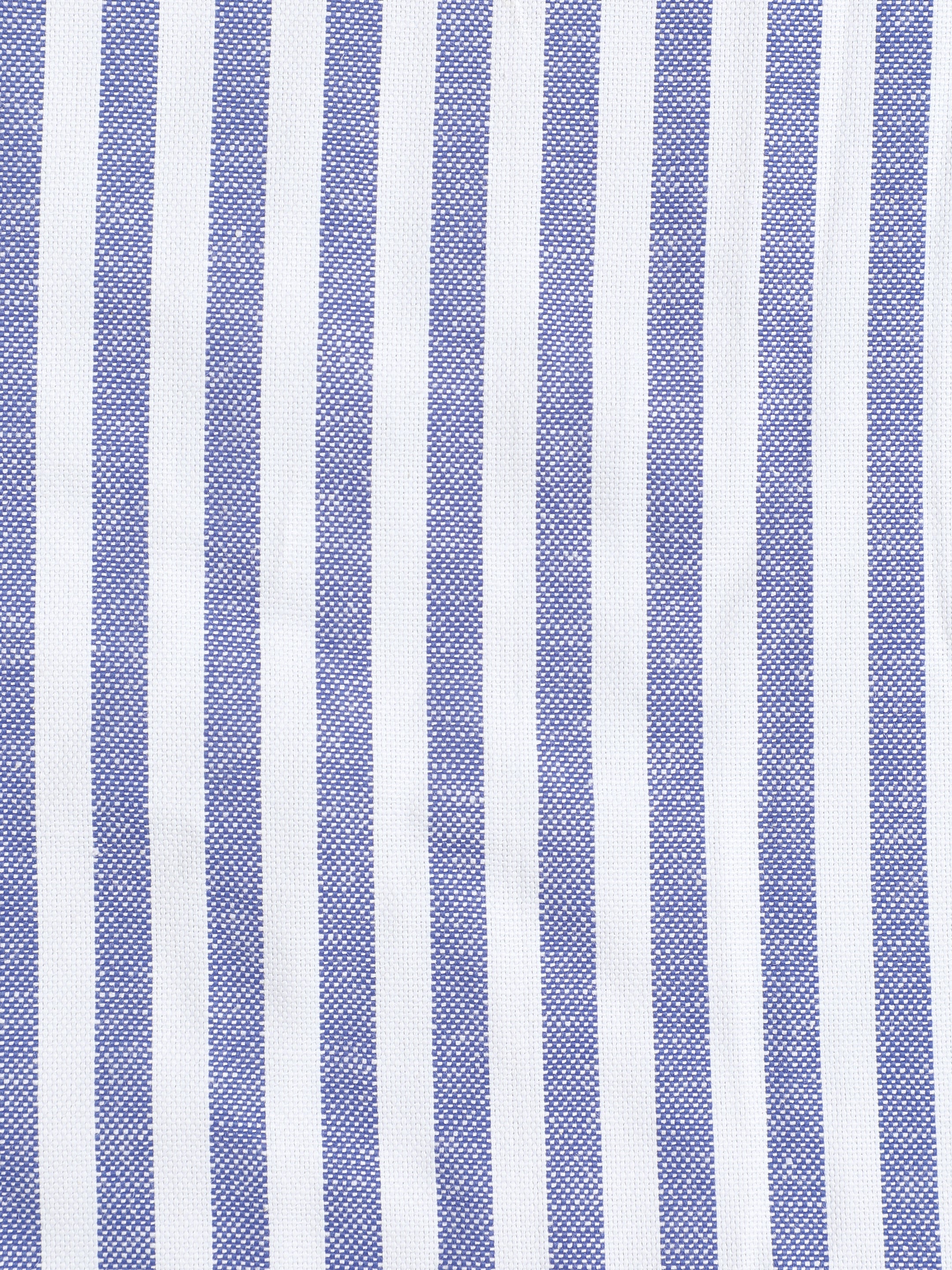 Instafab Plus Men's Blue & White Striped Oxford Cotton Shirt - view 9