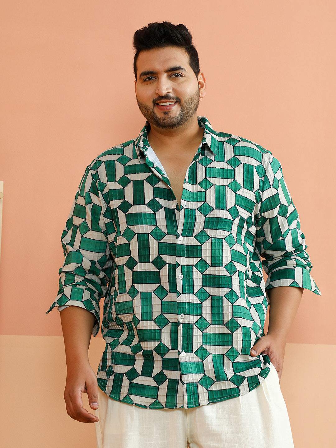 Contrast Block Shirt