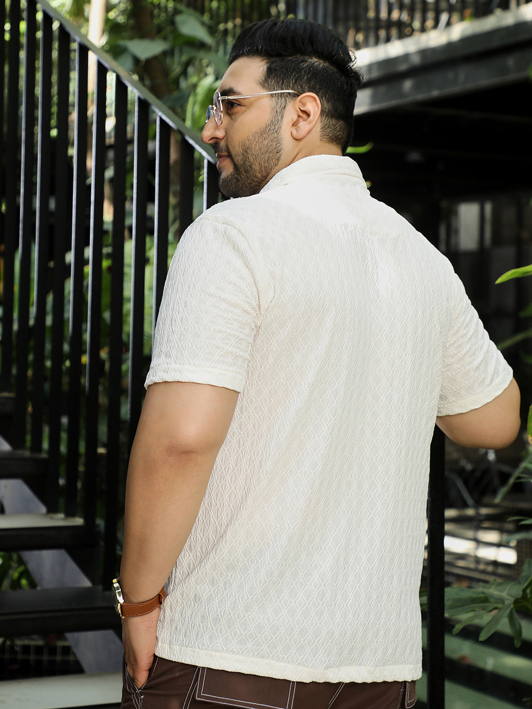 Off White Self Design Shirt