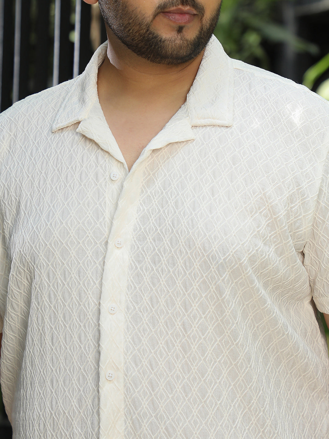 Off White Self Design Shirt