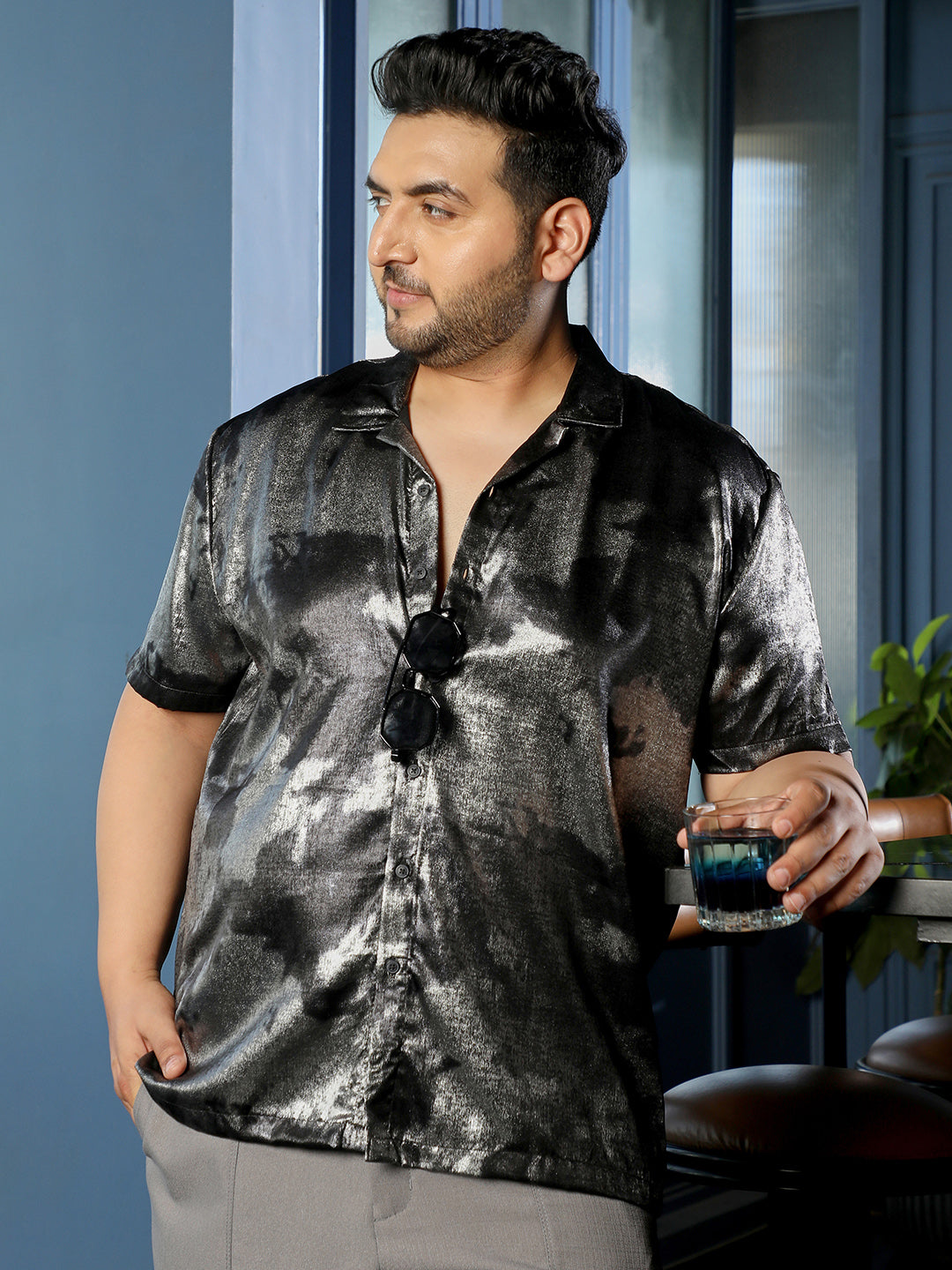 Black Abstract Shirt