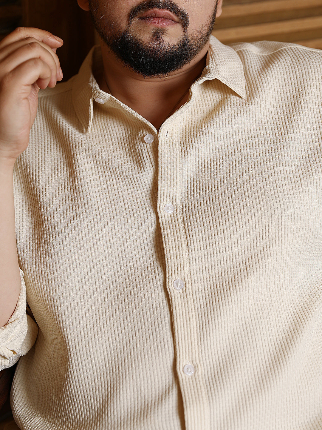 Weave-Textured Shirt