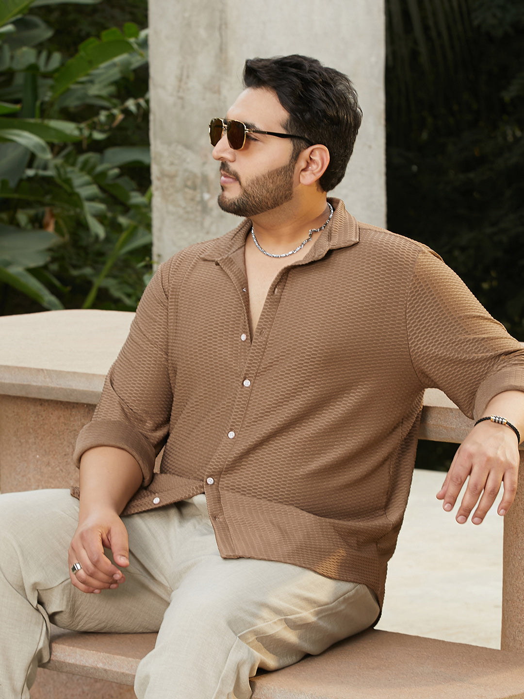 mocha brown dress shirt Jackets Men - Makakilo - Mocha Brown