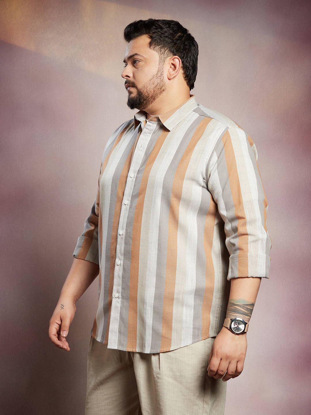 Block-Striped Shirt