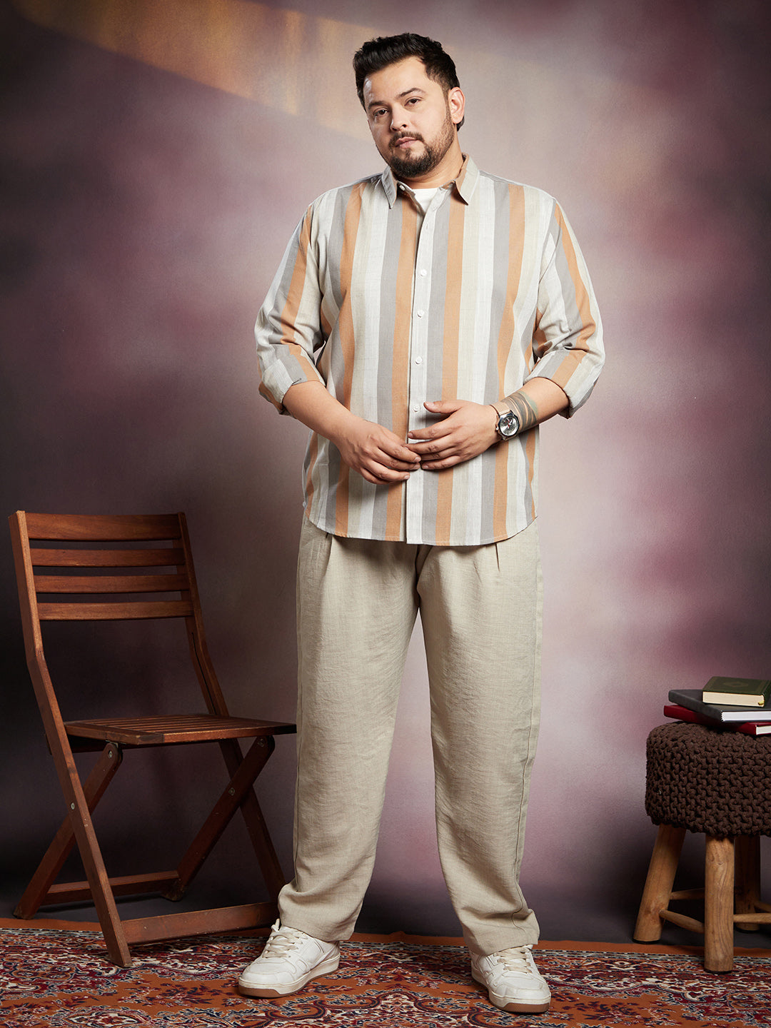 Block-Striped Shirt