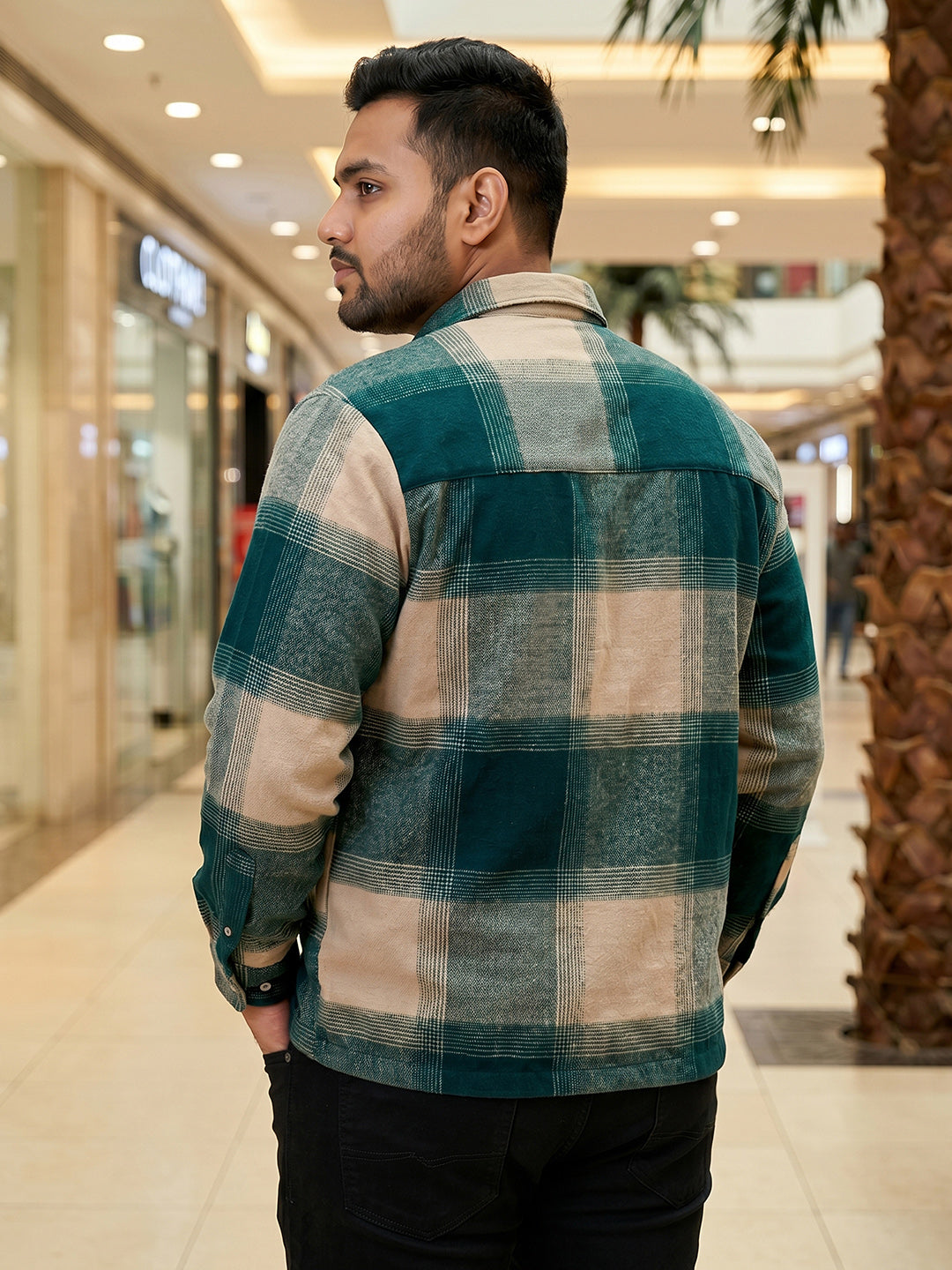 Dark Green Tartan Check Shirt