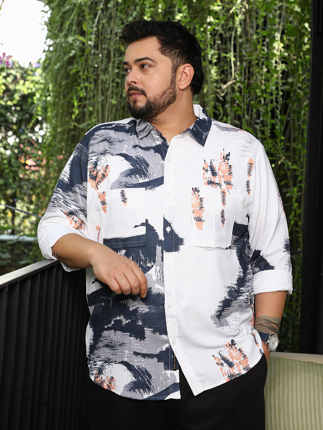 Ethereal-Strokes Relaxed Shirt