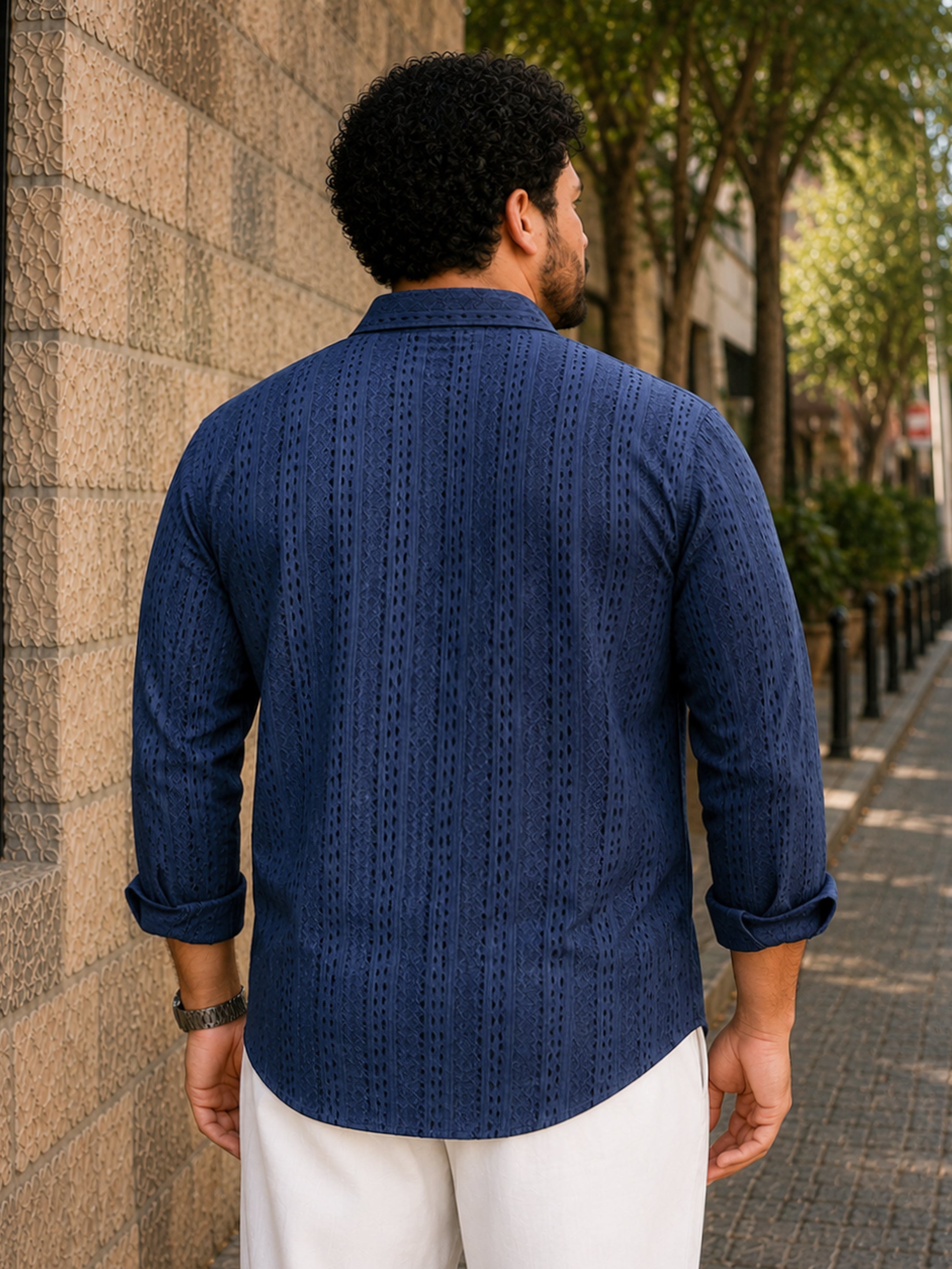 Jacquard Knit Shirt