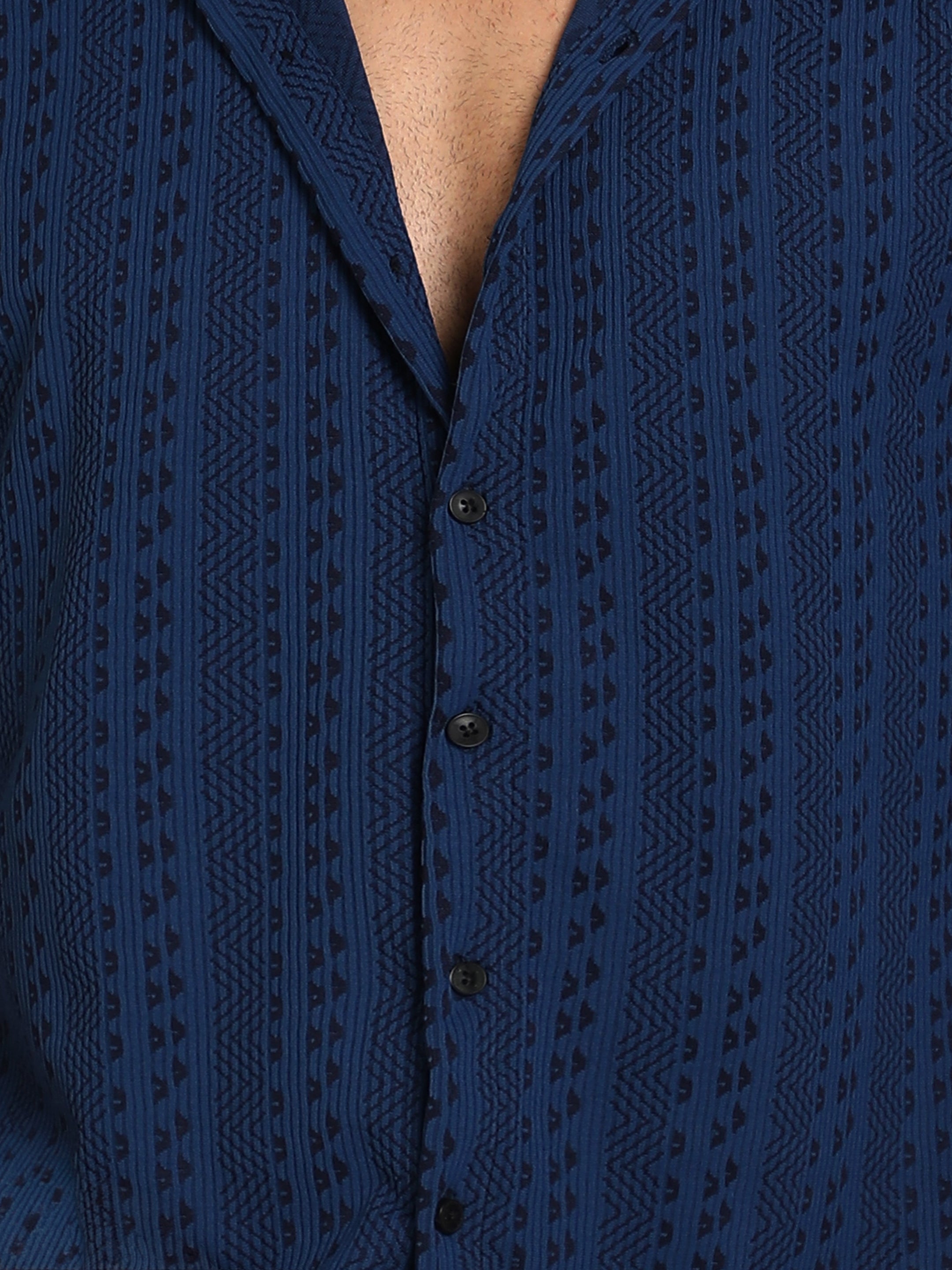 Jacquard Knit Shirt