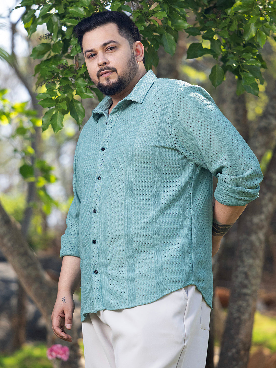 Marquise-Panel Tactile Shirt