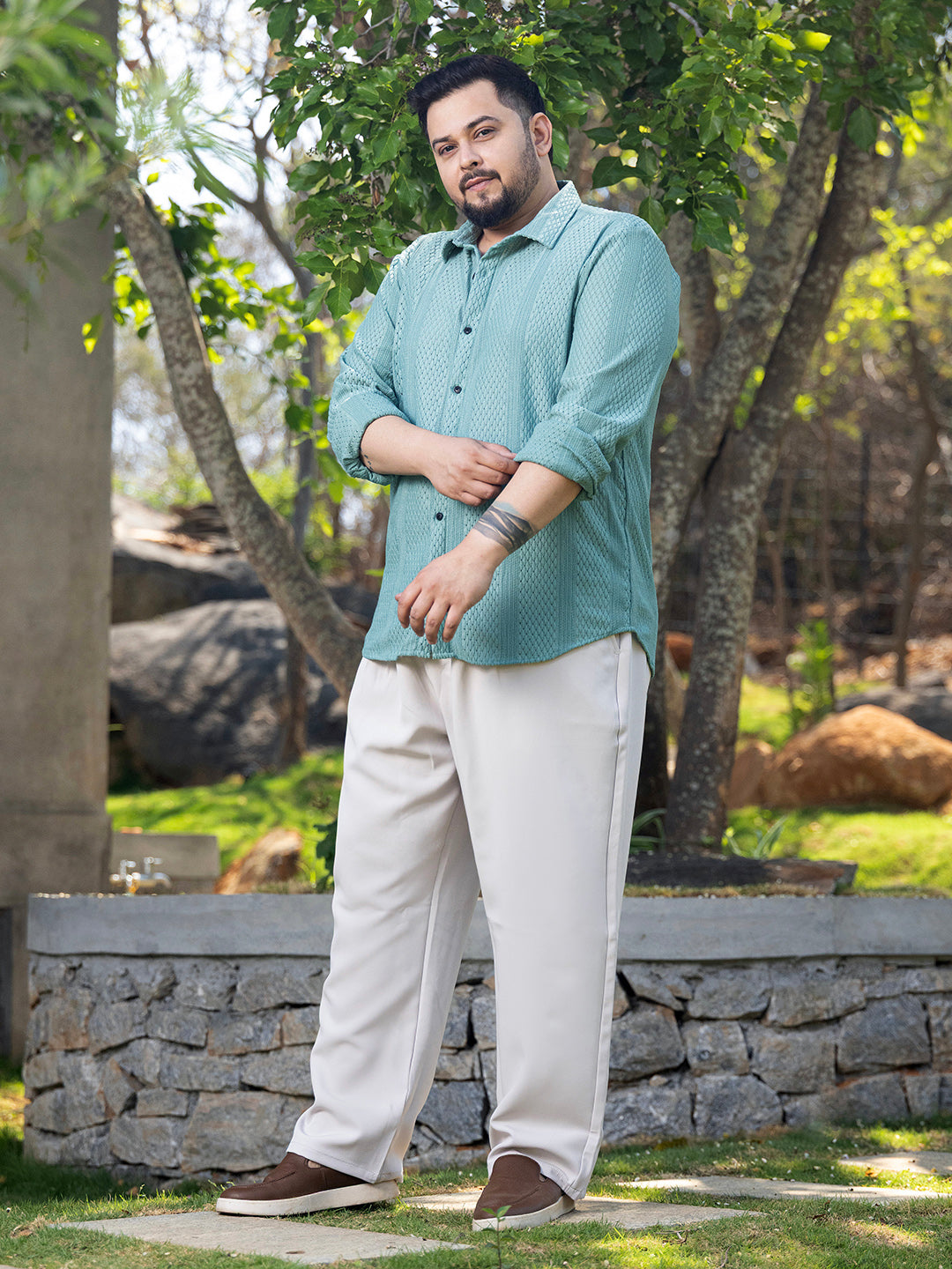 Marquise-Panel Tactile Shirt