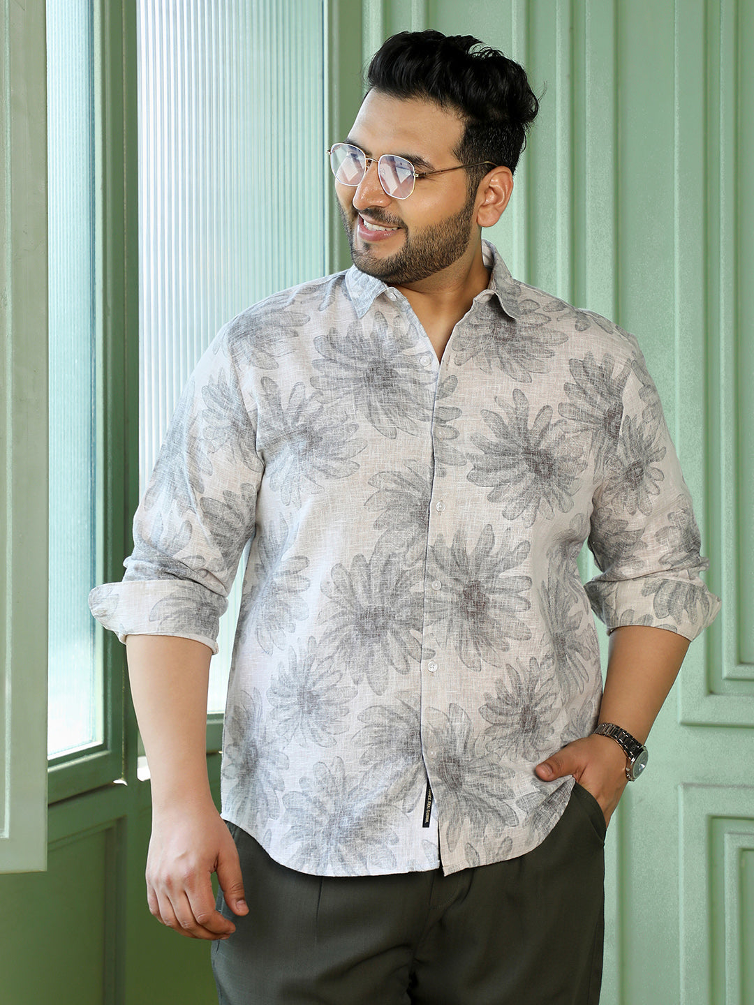 Off-White Floral Shirt