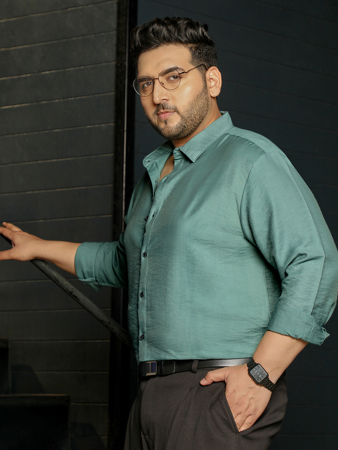 Sage Green Solid Shirt