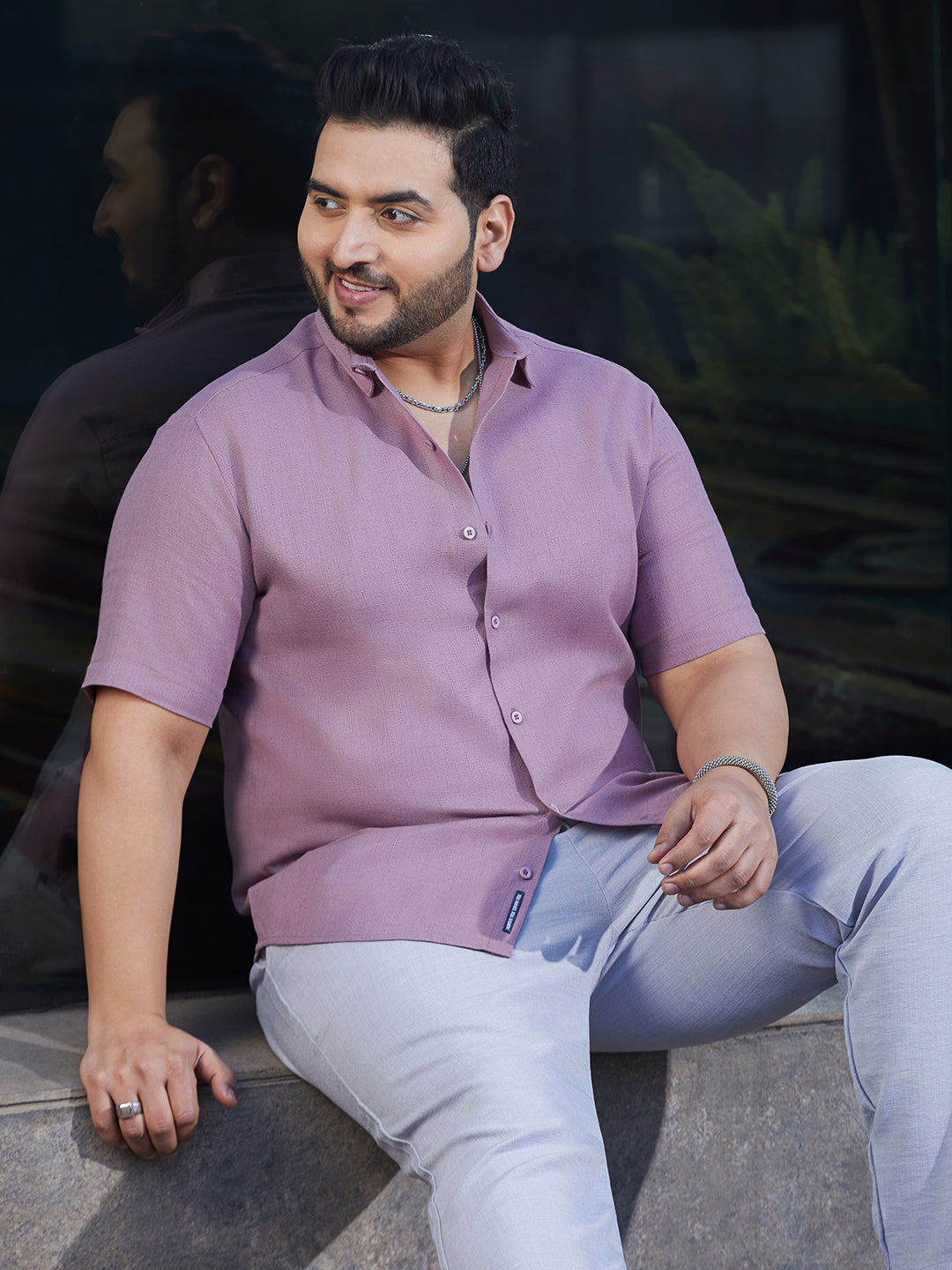 Solid Cotton Shirt
