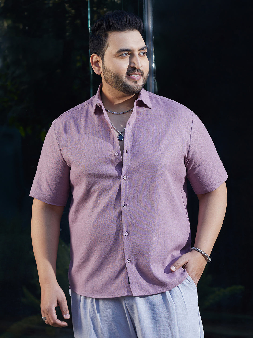 Solid Cotton Shirt