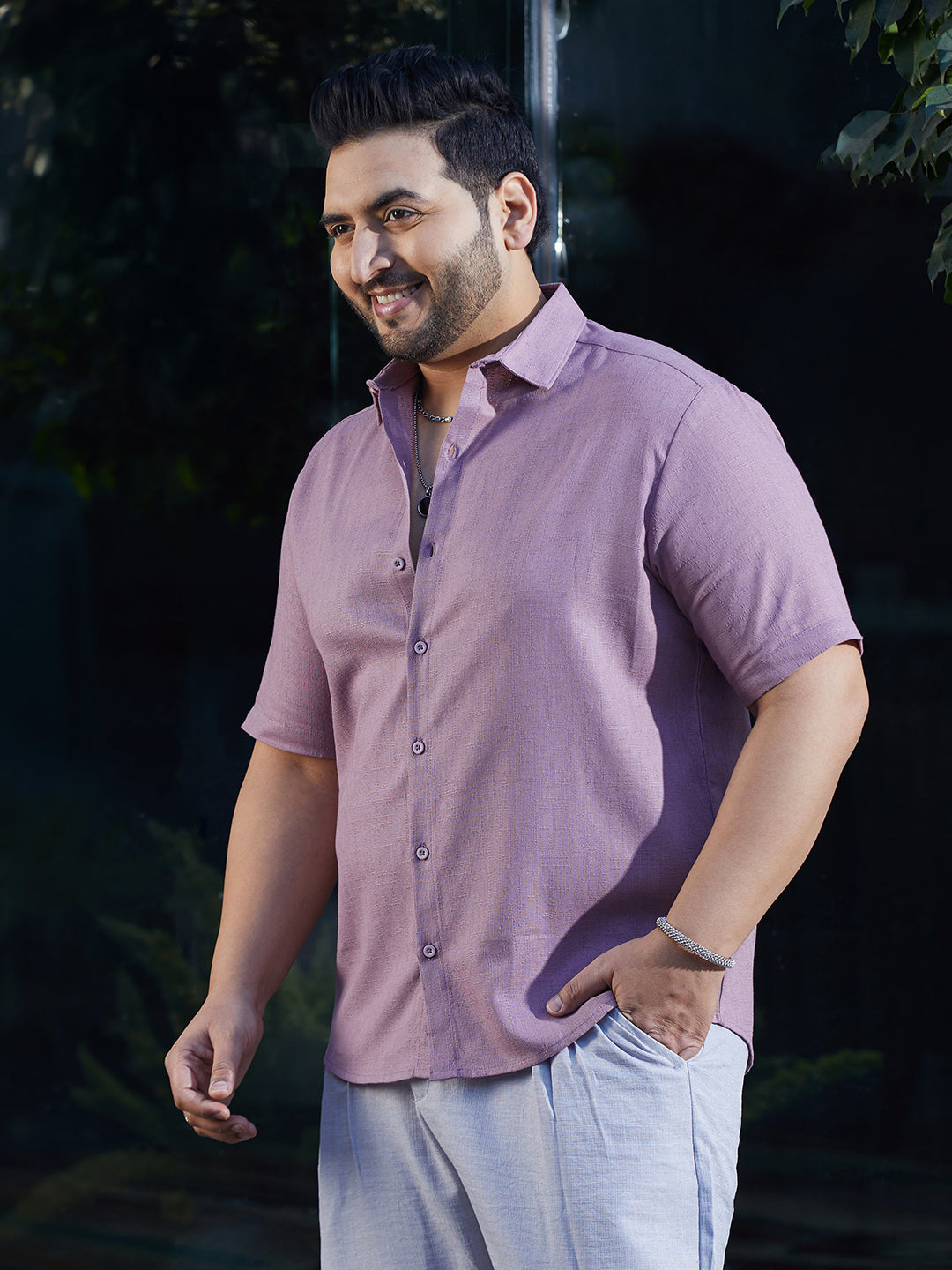Solid Cotton Shirt