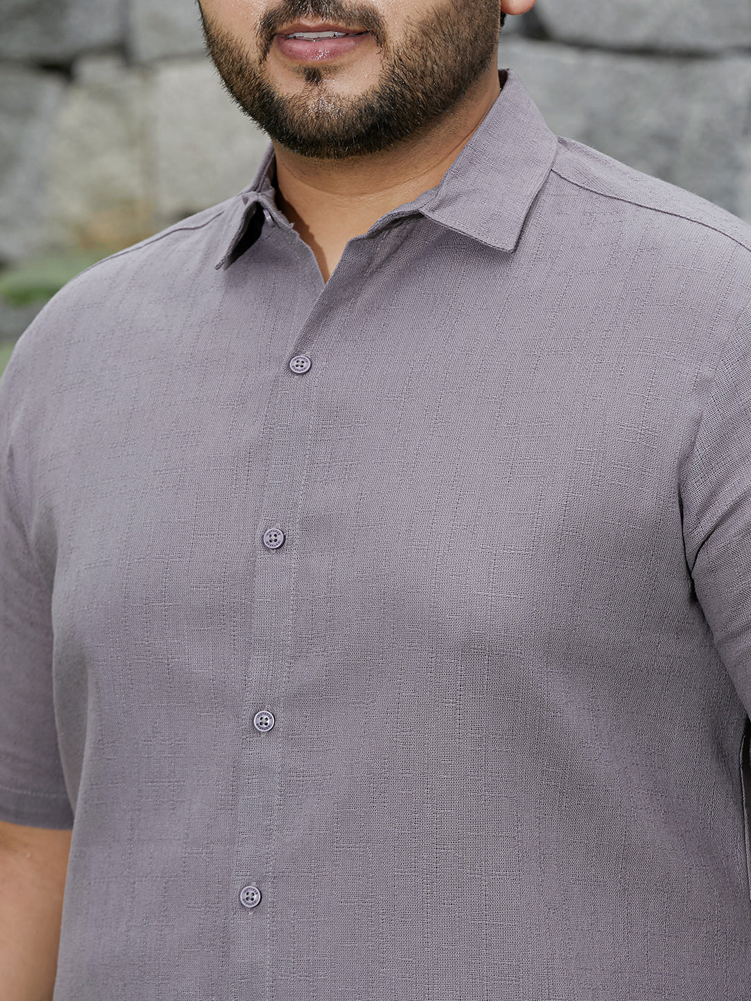 Solid Cotton Shirt