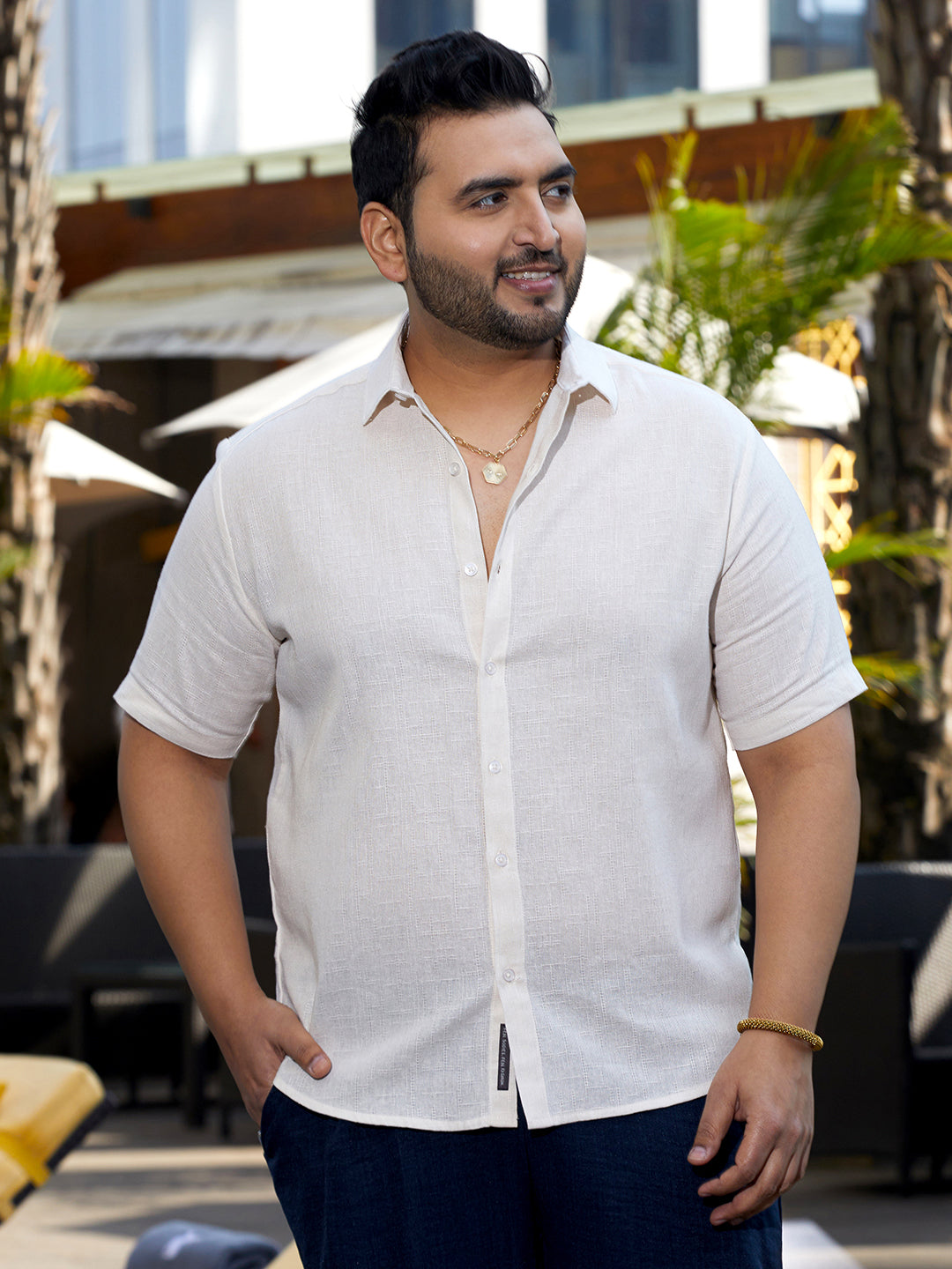 Solid Cotton Shirt