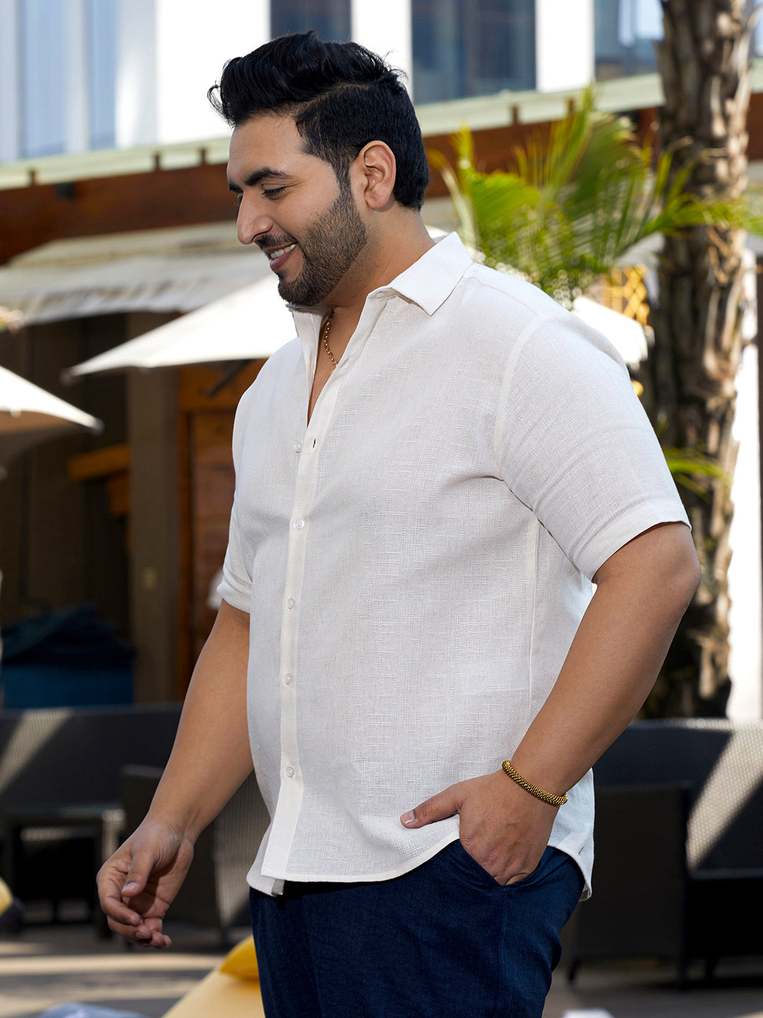Solid Cotton Shirt