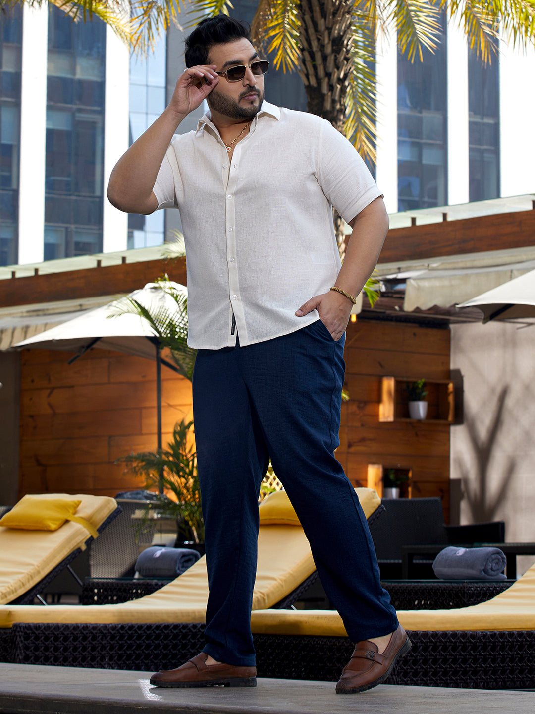 Solid Cotton Shirt