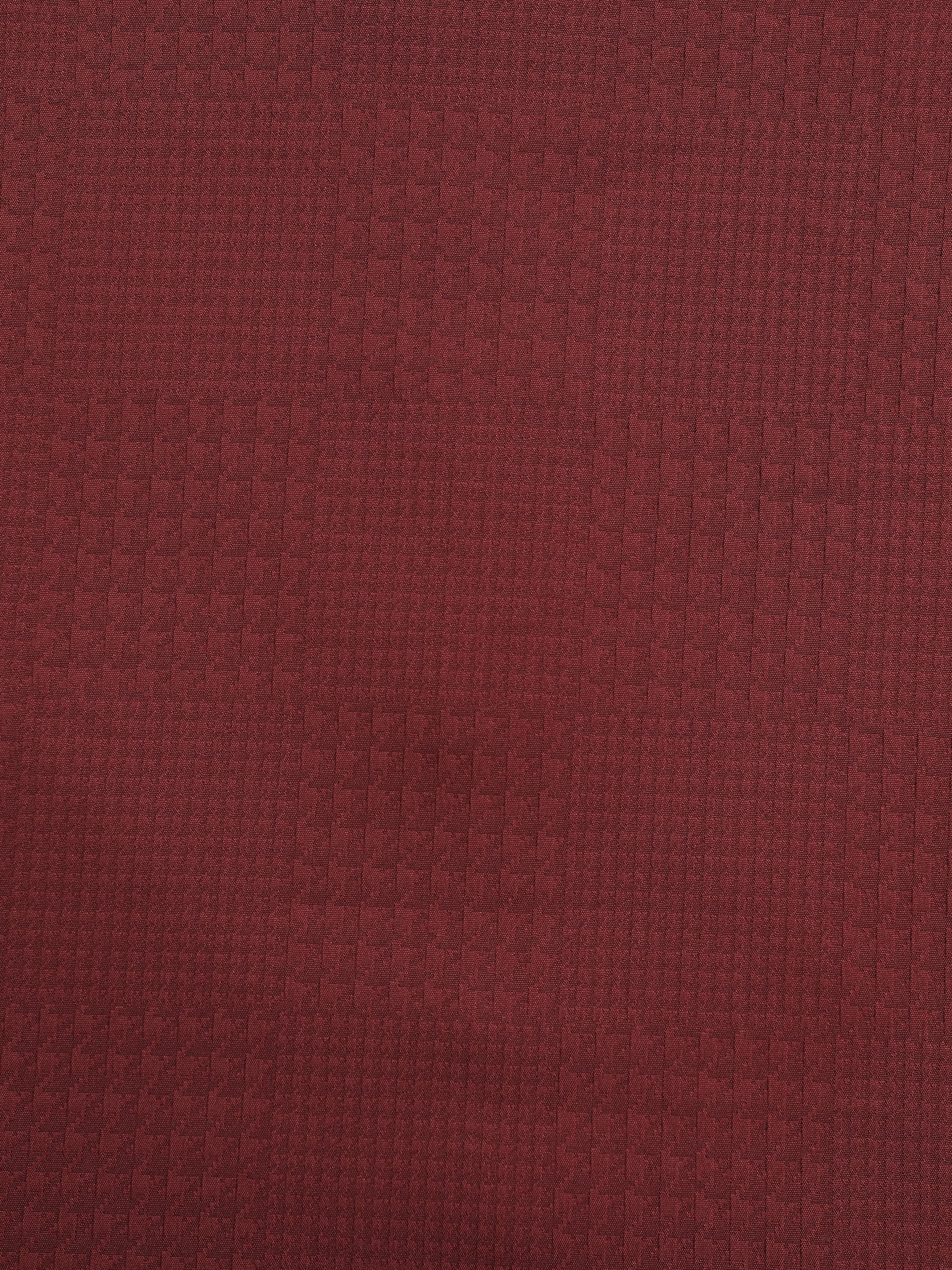 Instafab Plus Men's Maroon Houndstooth Jacquard Regular Fit Shirt - view 8