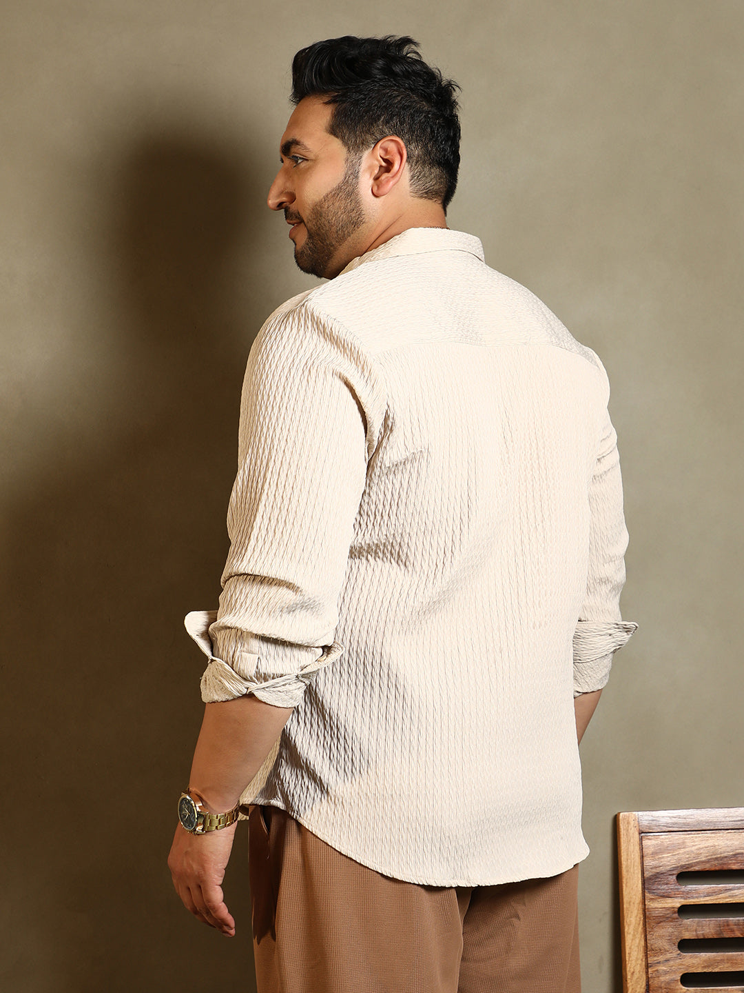 Braid-Lined Tactile Shirt