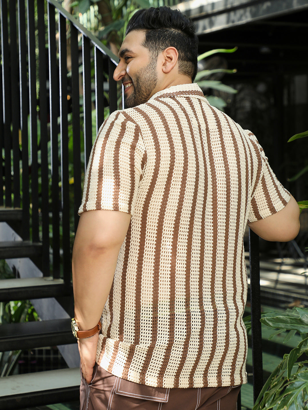 Off White Striped Shirt