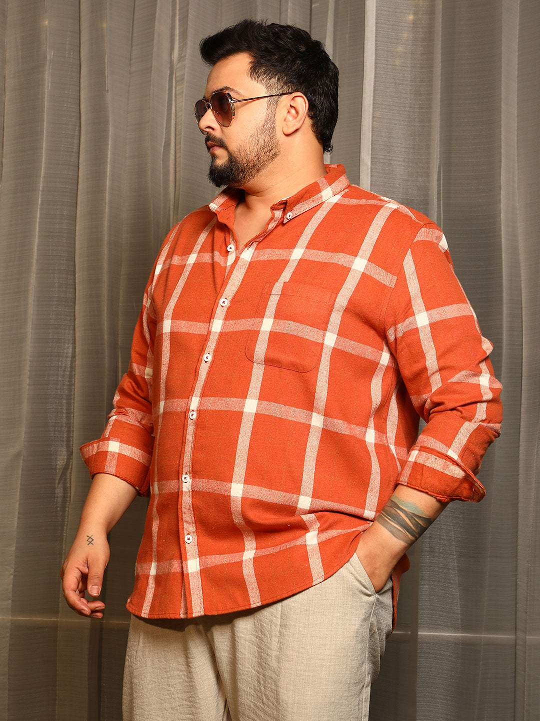 Shepherd-Check Regular Shirt