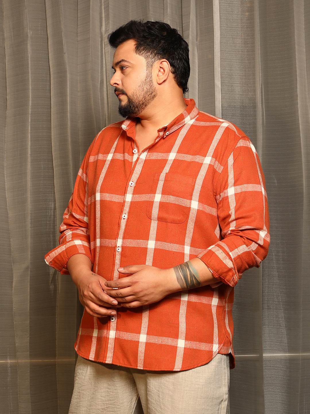 Shepherd-Check Regular Shirt