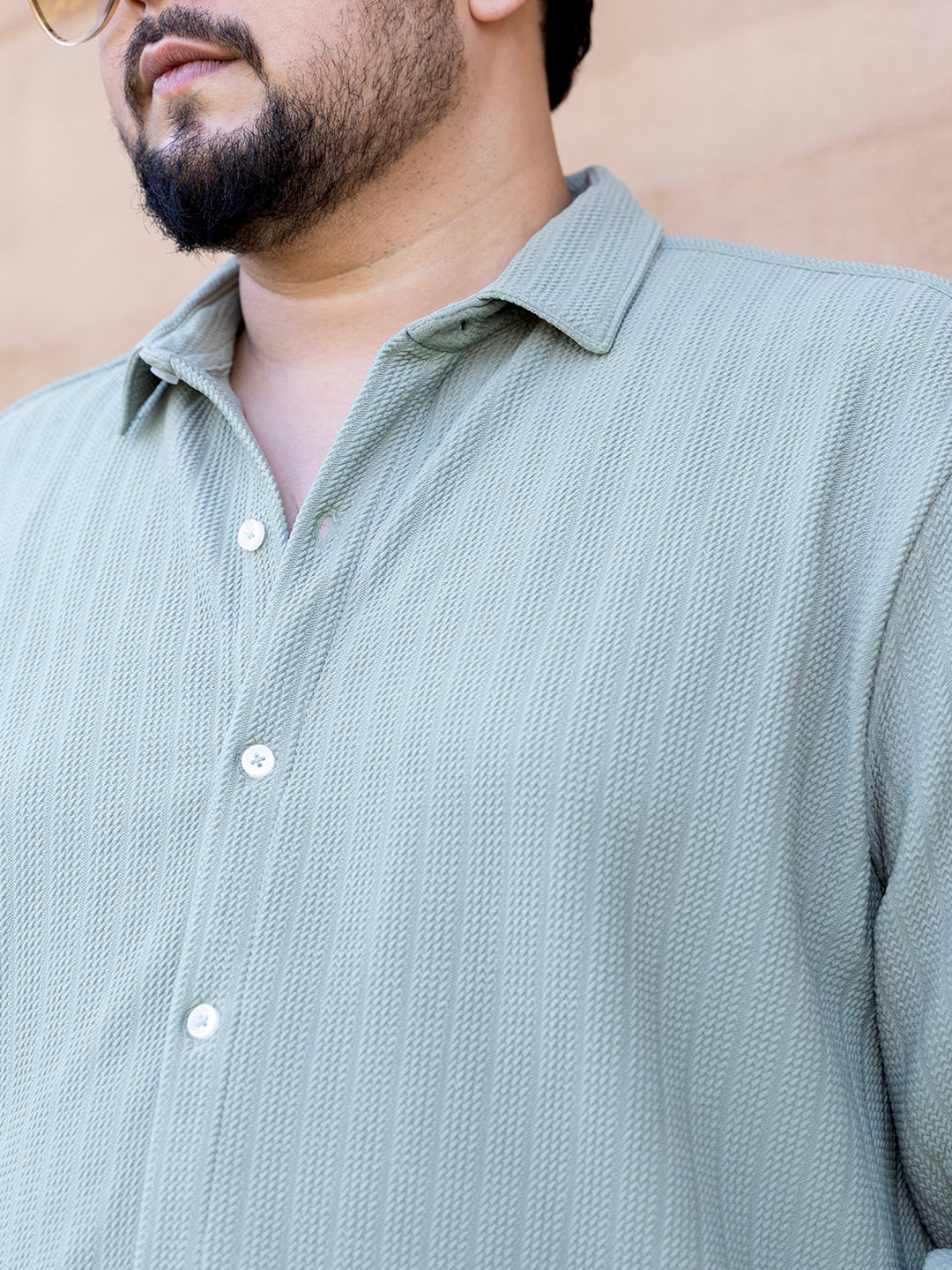 Rope-Textured Shirt