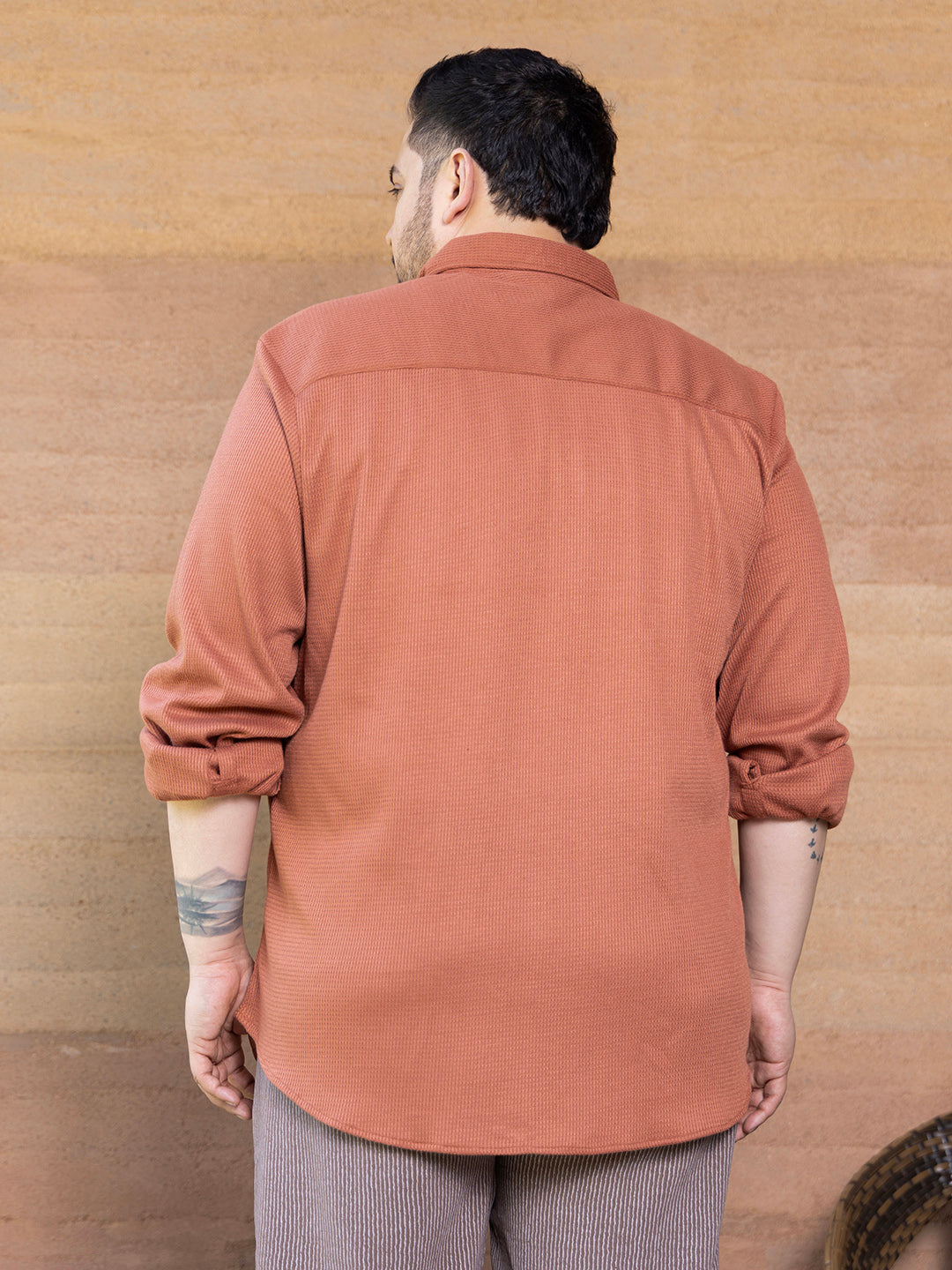 Waffle-Knit Shirt