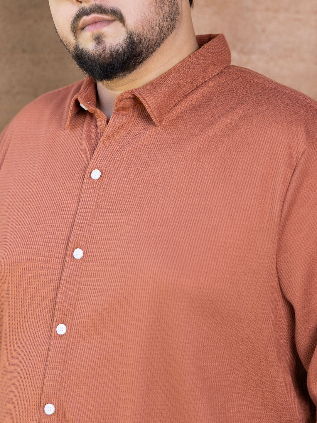 Waffle-Knit Shirt